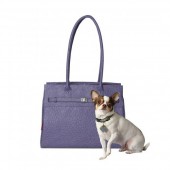 BORSA MONACO OSTRICH VIOLA 
