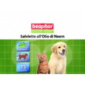 BEAPHAR SALVIETTE ANTIPARASSITARIE REPELLENTI PER CANI E GATTI 